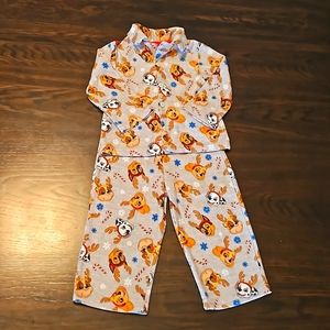 🦋5/$15 Toddler Paw Patrol Christmas Fleece Pajamas 2T